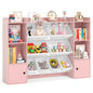 Kids Toy Storage and Bookshelf with Boxes and Open Shelves