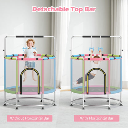 55" Kids Trampoline Gift for for 3-6 Years Old Boys and Girls