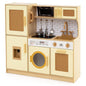 Kids Wooden Kitchen Playset with Realistic Lights and Sounds