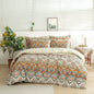 DaDalogy Coral Teal Floral Paisley Duvet Cover Set