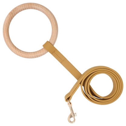 Pet Life ® 'Ever-Craft' Boutique Series Beechwood and Leather Designer Dog Leash