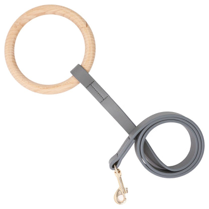Pet Life ® 'Ever-Craft' Boutique Series Beechwood and Leather Designer Dog Leash
