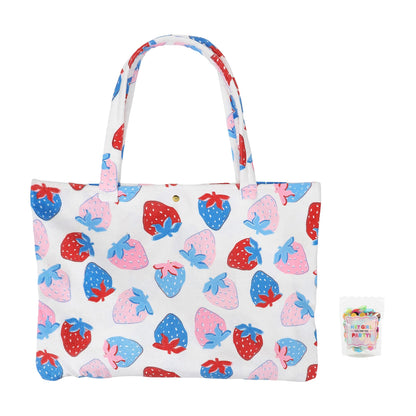 Red, White & Berry 2-in-1 Towel Tote Bag
