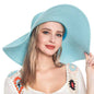 Women's Solid Floppy Straw Sun Hat