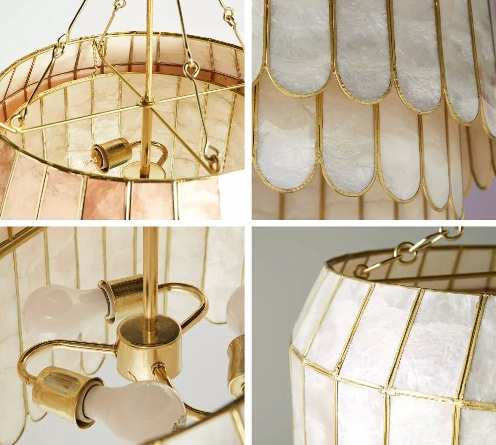 Light Luxury Shel Chandelier
