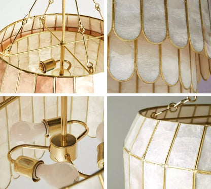 Light Luxury Shel Chandelier
