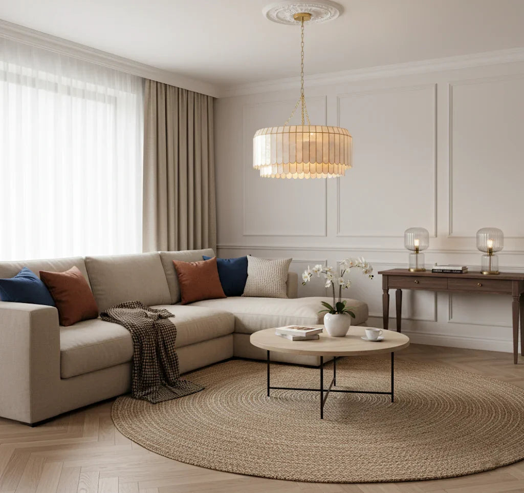Light Luxury Shel Chandelier