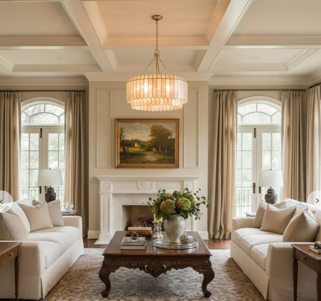 Light Luxury Shel Chandelier