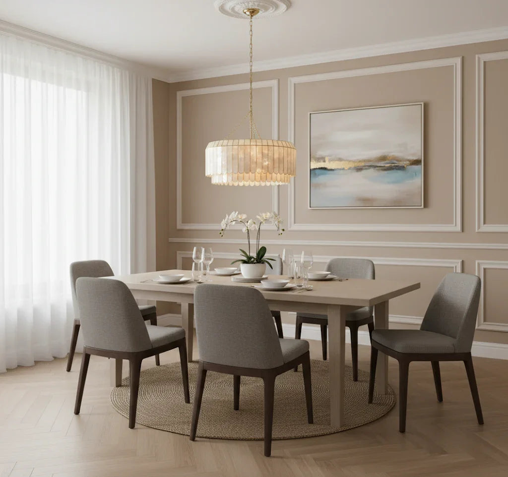 Light Luxury Shel Chandelier