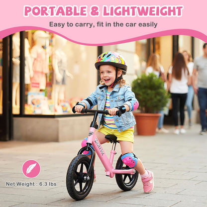 Lightweight Toddler Balance Bike No Pedal Training Bicycle
