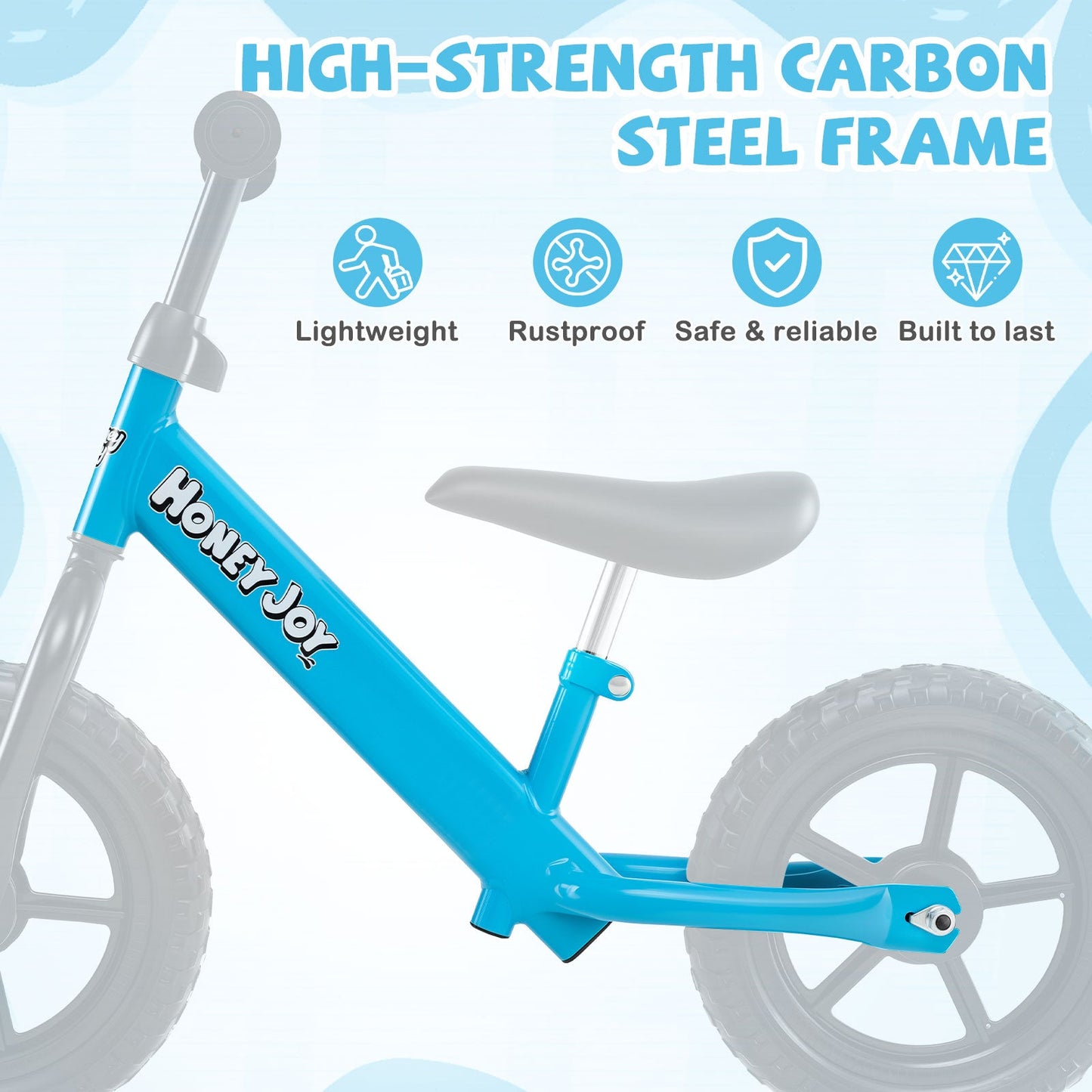Lightweight Toddler Balance Bike No Pedal Training Bicycle