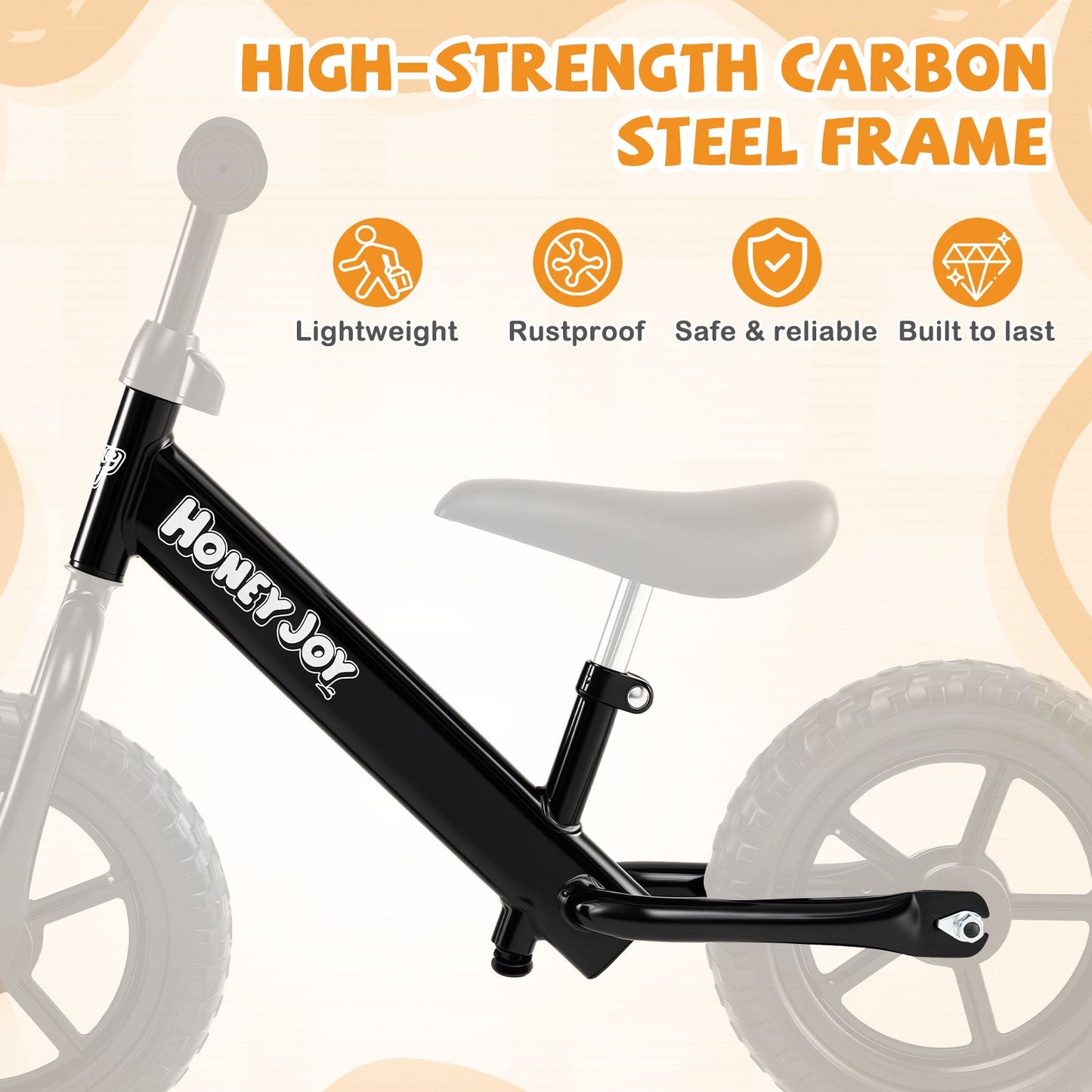 Lightweight Toddler Balance Bike No Pedal Training Bicycle