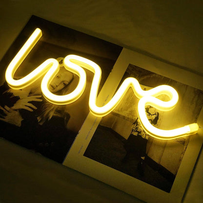 Love Neon Lights Battery Operated