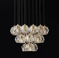 Luxury Faceted Crystal Cluster Chandelier