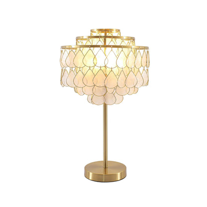 Teardrops Capiz Table Lamp