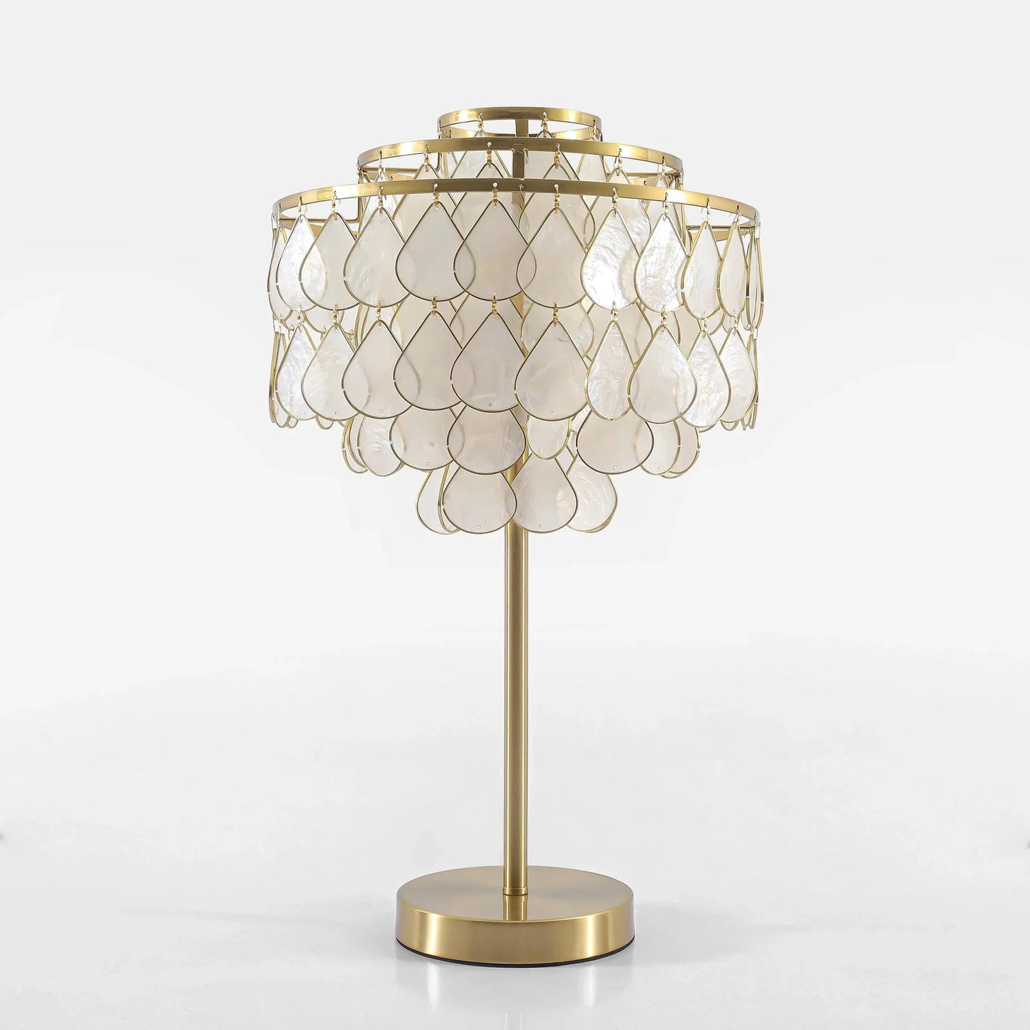 Teardrops Capiz Table Lamp