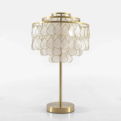 Teardrops Capiz Table Lamp