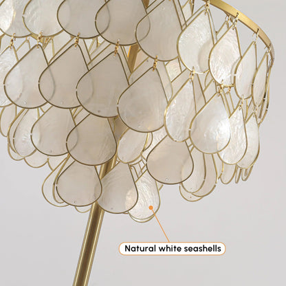 Teardrops Capiz Table Lamp