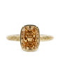 Sterling Silver Mini Champagne Elongated Cushion Ring