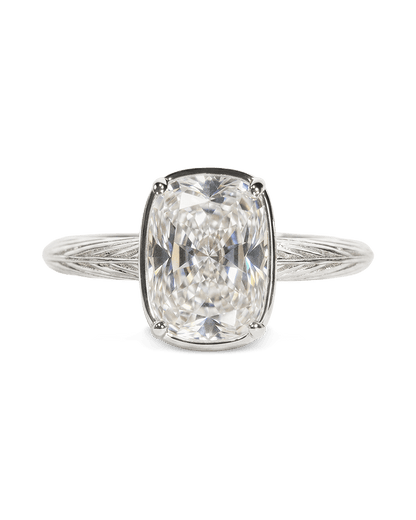Sterling Silver Mini Elongated Cushion Ring