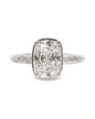 Sterling Silver Mini Elongated Cushion Ring