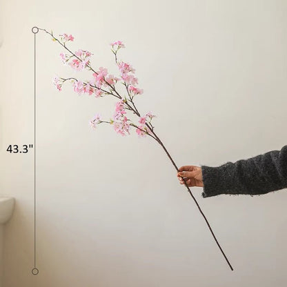 Blushing Cherry Blossom Branch 43.3" Tall