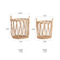 Bohemian Open-Weave Rattan Basket