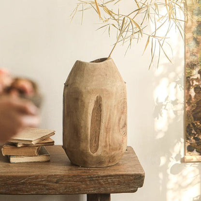 Homestead Solid Wood Décor Vase