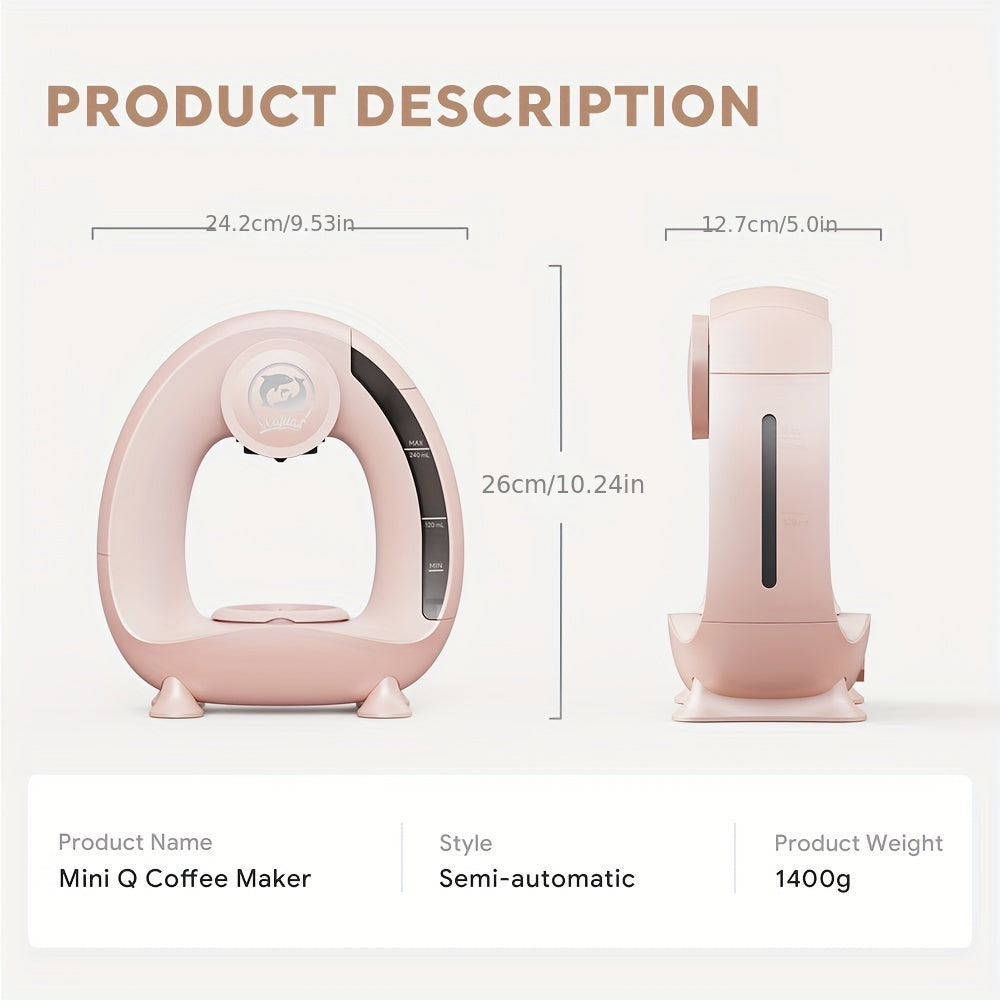 2 in 1 Single Serve Coffee Maker K Cup & Ground Coffee Brewer 4-8 Cup Size