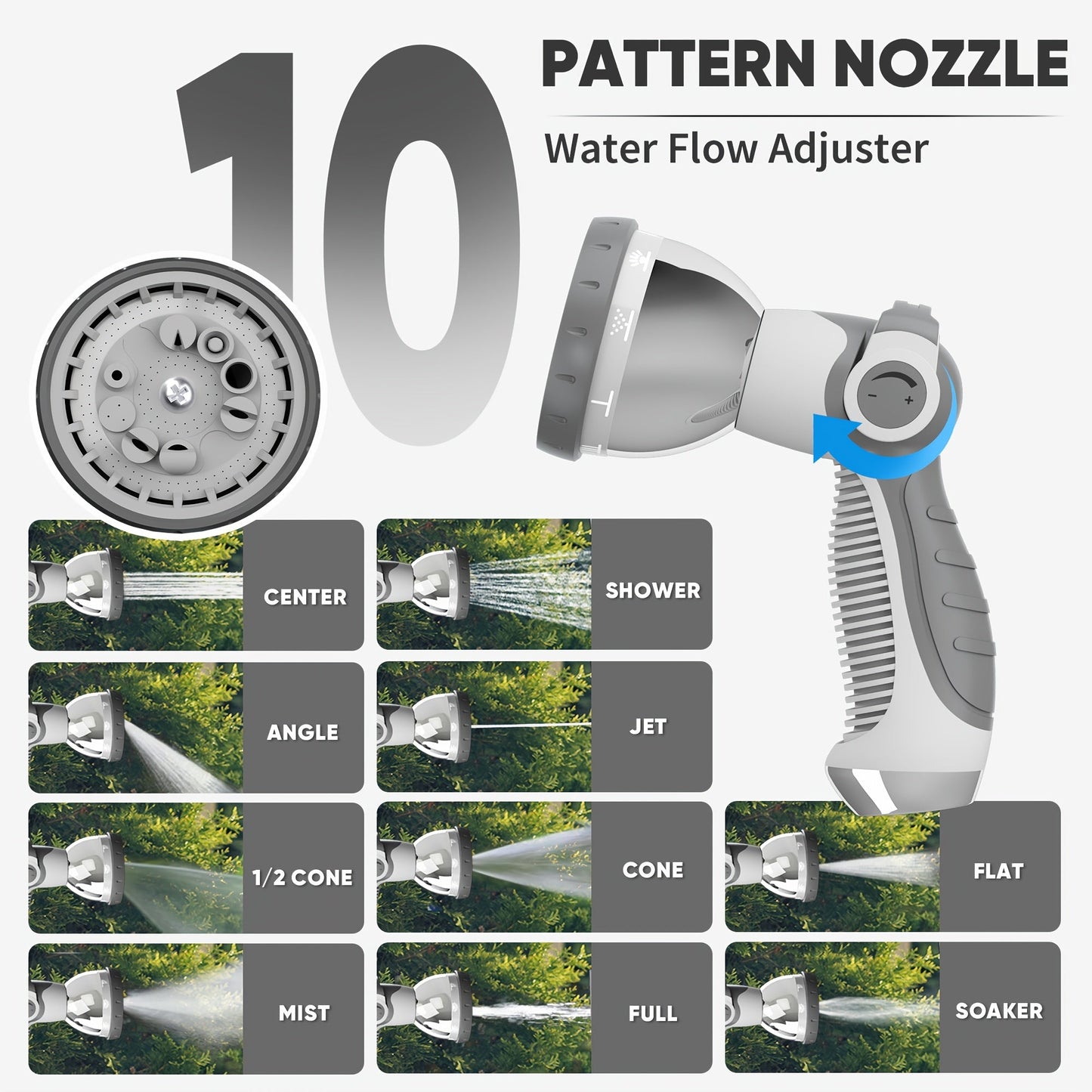 Retractable Garden Hose Reel 40/100/110/130FT Auto Rewind Wall Mounted Hose