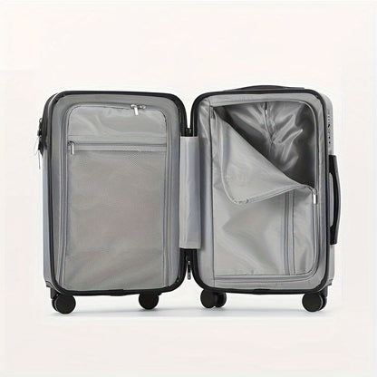 Carry On Luggage Hard Shell Spinner Suitcase USB TSA Lock Front Pocket Travel Bag