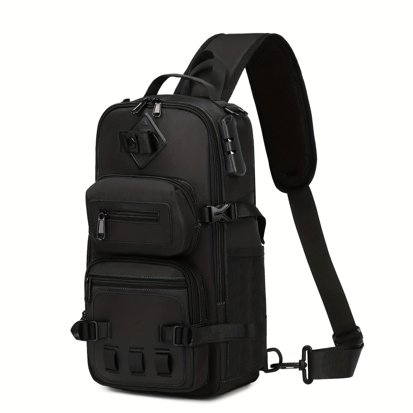 Anti-Theft Sling Bag Men Crossbody Chest Backpack USB Waterproof Travel Bag