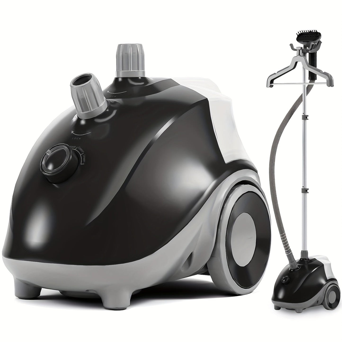 1500W Garment Steamer Standing Clothes Steamer 1.8L Tank 60Min Continuous Steam