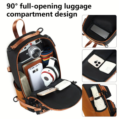 Anti-Theft Sling Bag Men Crossbody Chest Backpack USB Waterproof Travel Bag