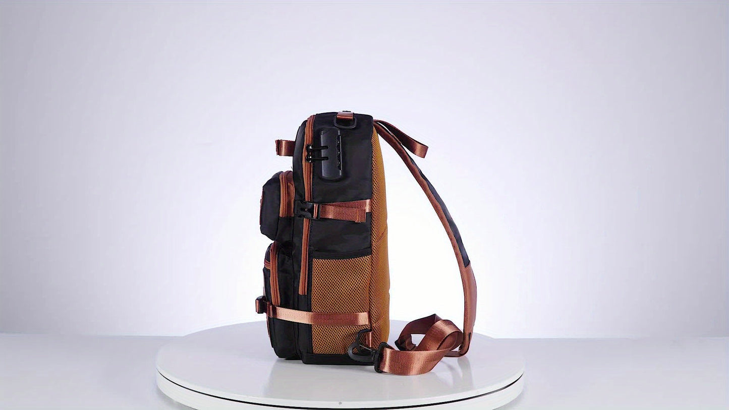 Anti-Theft Sling Bag Men Crossbody Chest Backpack USB Waterproof Travel Bag
