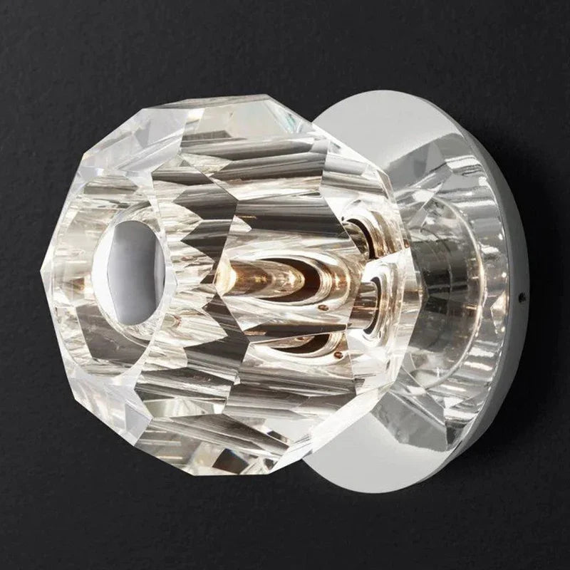 Mini Crystal Orb Bedside Wall Light