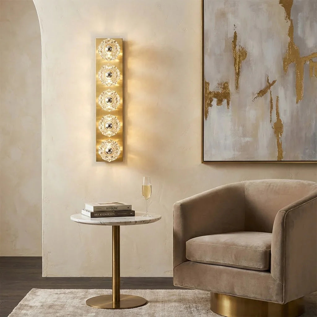 Mini Crystal Orb Bedside Wall Light