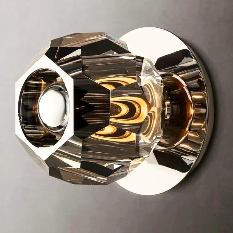 Mini Crystal Orb Bedside Wall Light