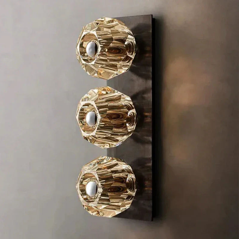 Mini Crystal Orb Bedside Wall Light