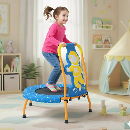 Mini Trampoline for Toddlers with Foam Padded Handle and Safety Padded Cover