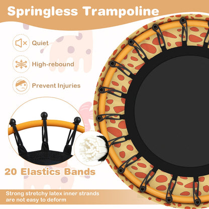 Mini Trampoline for Toddlers with Foam Padded Handle and Safety Padded Cover