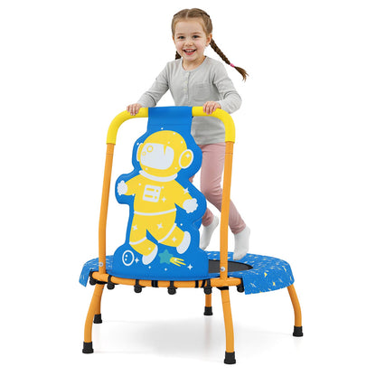 Mini Trampoline for Toddlers with Foam Padded Handle and Safety Padded Cover