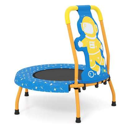 Mini Trampoline for Toddlers with Foam Padded Handle and Safety Padded Cover