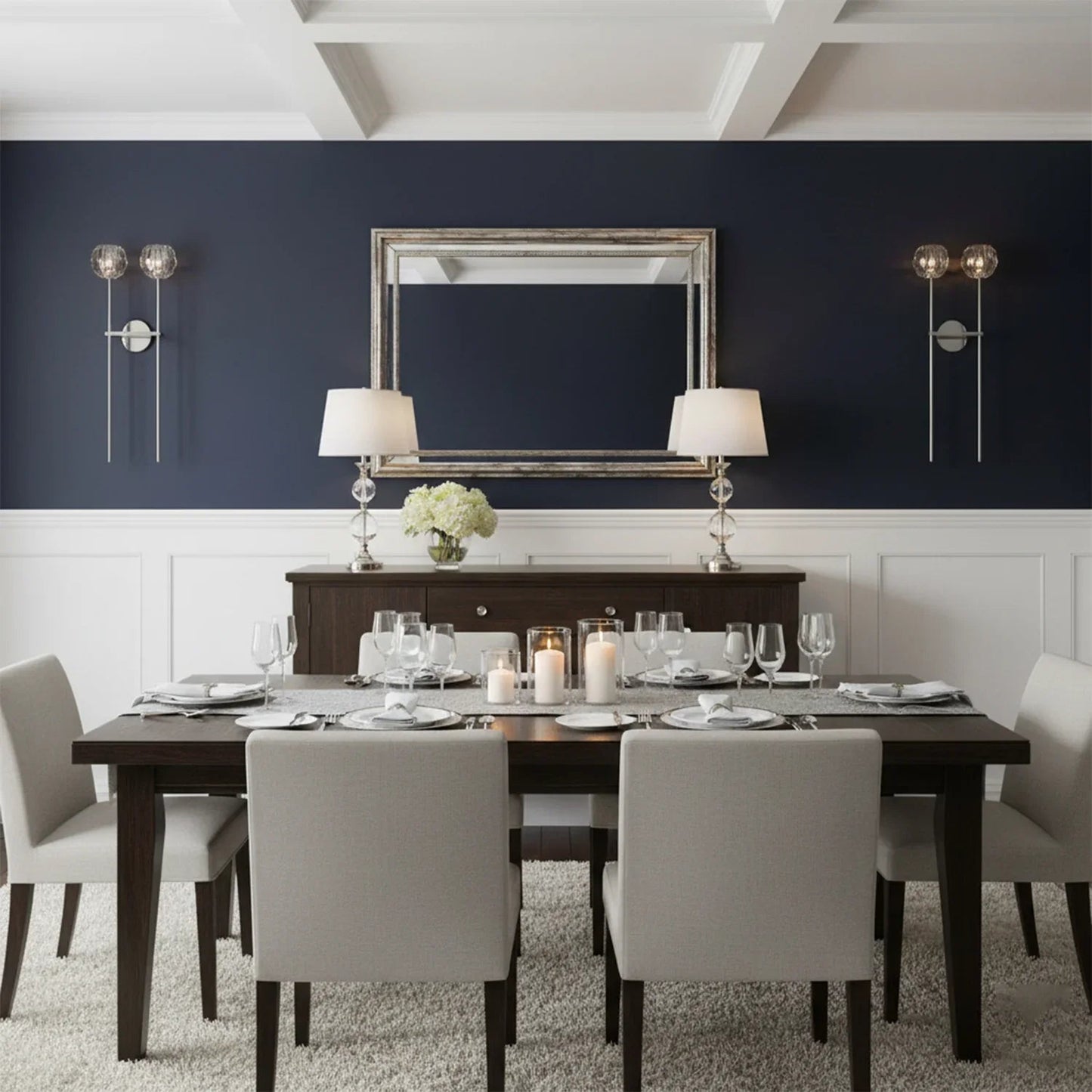 Minimalist Double Crystal Wall Light