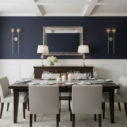Minimalist Double Crystal Wall Light