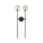 Minimalist Double Crystal Wall Light