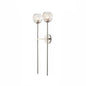 Minimalist Double Crystal Wall Light