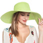 Women's Solid Floppy Straw Sun Hat