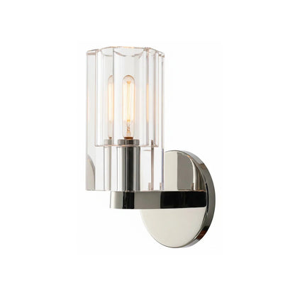 Modern Fluted Crystal Wall Sconce