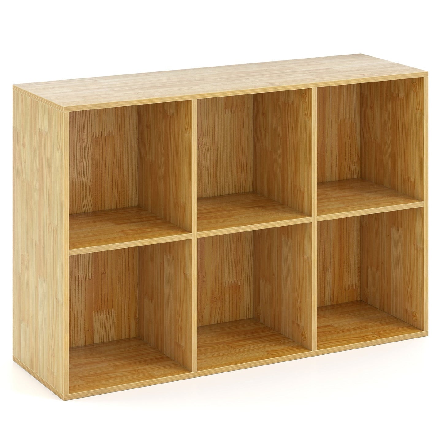 6-Cube Bookcase with Anti-Tipping Kit - Burlywood